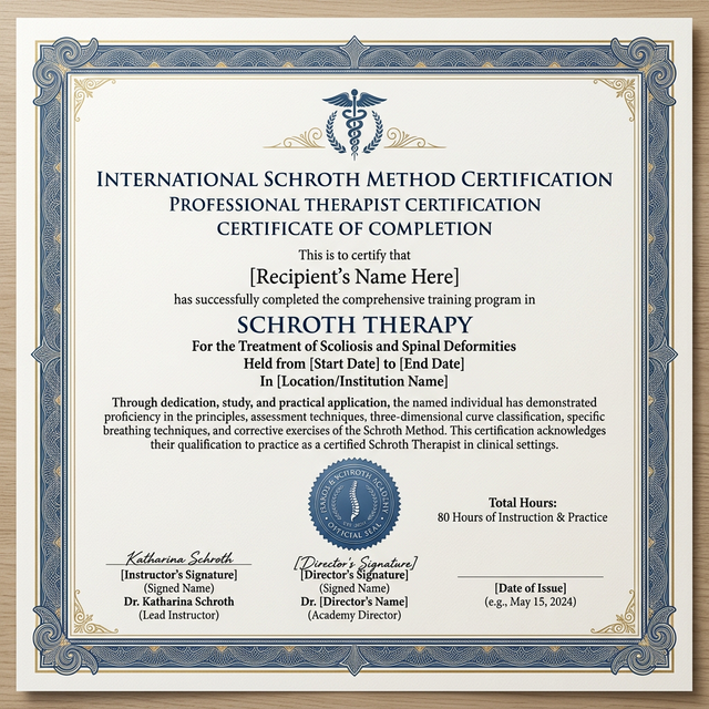 Schroth Terapi Sertifikası